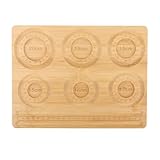 Schmucktablett mit Sortierfächern für Halsketten, Armbänder, 26 x 20 cm, Bambus-Stil A