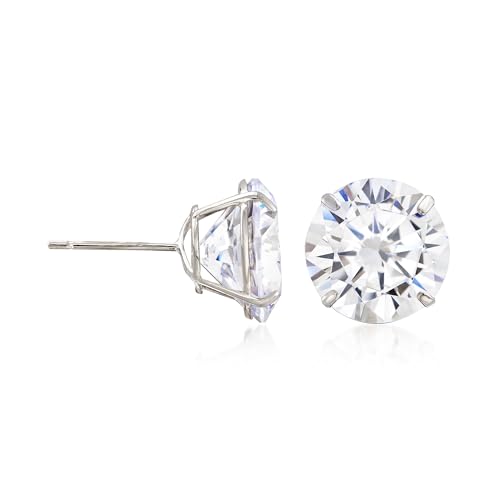 Ross-Simons 8.00 ct. t.w. CZ Stud Earrings in 14kt White Gold3