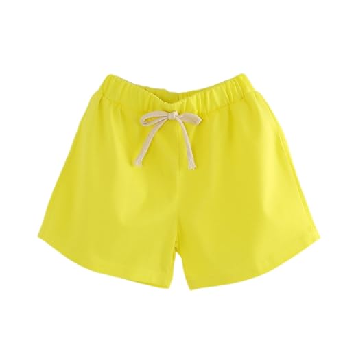 Girls Casual Bermuda Shorts Kids High Waisted Summer Shorts Comfy Drawstring Short Pants with Pockets