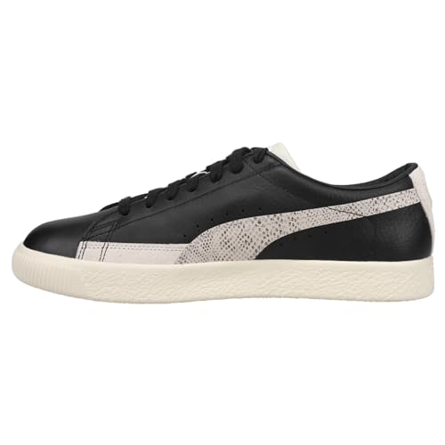 PUMA PUMA Select Men's Basket Vintage Snake Sneaker, Puma Black/Marshmallow, 12 Medium US