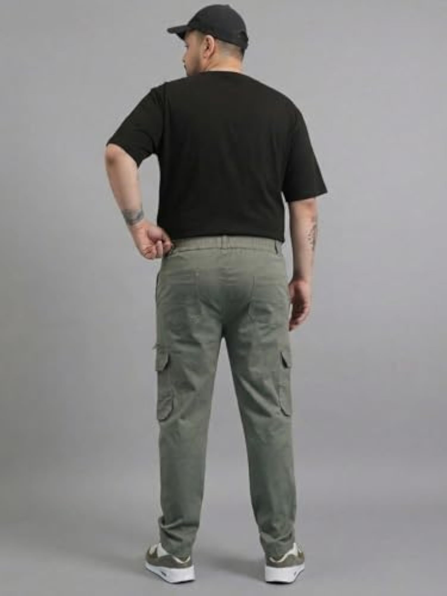 Plus Size Cargo Trouser Stretch Regular Fit 6 Pocket 3XL-10XL