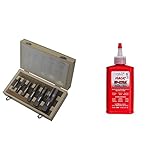 Drill America - DWTPT1/8-1SET 6 Piece NPT Pipe Tap, Carbon Steel, DWTPT Series Set, 1/8