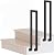 Black Stairs Handrail,Stair Railing for Outdoor Steps Side Walls, Handrail Side Mount U-Shaped Stair Railing Handrail,for Indoor and Outdoor Garden Attic Steps Decoration Staircase Handrails ( Size :