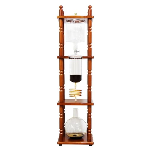 Ice Drip Cold Brew Coffee Maker - Large Capacity 25 Cups (3000ml) Slow Drip Ice Chilling Tower With Wood Frame - Coffee Lovers