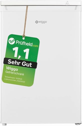 [ Test SEHR GUT, Note 1.1 *] WIGGO Gefrierschrank weiss 92 Liter...