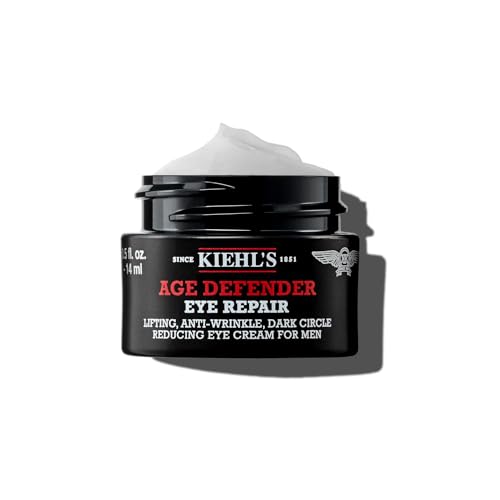 KIEHL'S Age Defender Eye Repair, 14 ml, revitalisierende Anti-Aging-Augencreme für Männer, All-in-One-Augenpflege bei müden Augen, Krähenfüßen und Augenringen, Mit Lifting-Effekt
