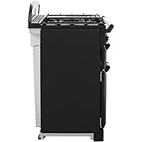 Rangemaster Classic CLA100NGFBL/C 100cm Gas Range Cooker with Electric Fan Oven - Black / Chrome - A+/A Rated - Image 8