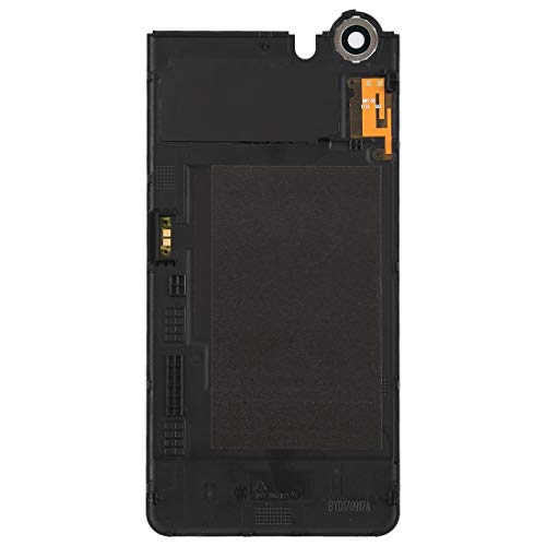 Piece de reparation coque arriere Blackberry Keyone noir avec vitre de camera - 3