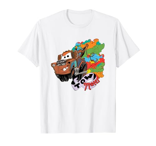 Disney Pixar Cars Tow Mater Monster Truck Colorful Logo T-Shirt