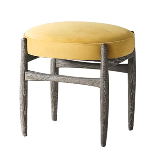 Tabouret de dressage nordique TUSUOD en bois noble et assise velours haute résilience