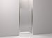 KOHLER K-702410-G54-MX Fluence Frameless Pivot Shower Door, Matte Nickel