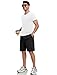 ZAFUL Flat Pocket Casual Shorts for Men Cargo Shorts Fashion Summer Short Drawstring Outdoor Twill Shorts 1-Black M