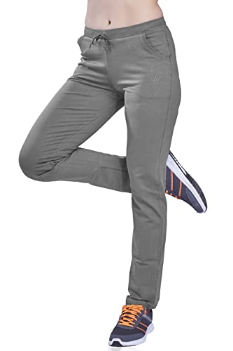 Image of Women's Solid Regular FIT ENRICH Cotton Track Pant