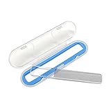 Nano Particle Glass Nail File, Crystal Polished Nail File in Blue Box, 1 Pack Nail File for Home and