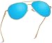 Aviator Full Silver Mirror Metal Frame Sunglasses