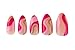 PaintLab Press-On Nails Manicure Kit, Pink Sherbert, 24-Piece Set, Long-Lasting Fake Nails with Glue, File, Prep Pad & Cuticle Stick