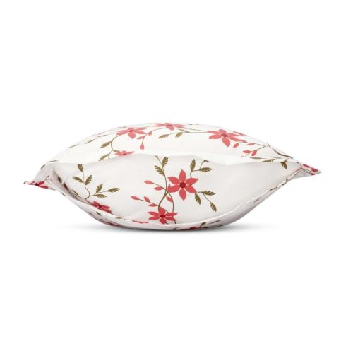 Image of Wakefit 100% Cotton Pillow Cover Set of 4 | 200 TC Soft & Breathable Pillow Cases | Standard Size 18 x 27 Inch | Skin Friendly, Durable & Gentle Machine Washable | Sakura White