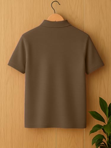 Image of YAZOLE Men's Lycra Blend Round Neck T Shirt | Solid Half Sleeve Regular Fit Tee | Casual Sports Gym Office Travel Running Walking | Perfect for Everyday Use | - (S to XXL)