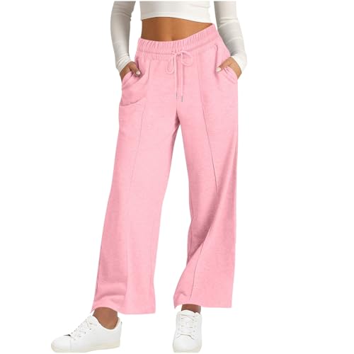 Wide Leg Sweatpants Women High Waisted Baggy Joggers Loose Fit Athletic Sweatpants Soft Lightweight Joggers 2025
