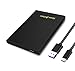 Produktbild ManxData 2,5 Zoll Festplatten- und SSDgehäuse, USB C externer HDD-Caddy mit 10 Gbit/s, UASP, USB 3.1 Gen 2, kompatibel mit 2,5 SATA SSD/HDD PS5/4 Xbox, TV, Laptop, MacBook, PC (schwarz)