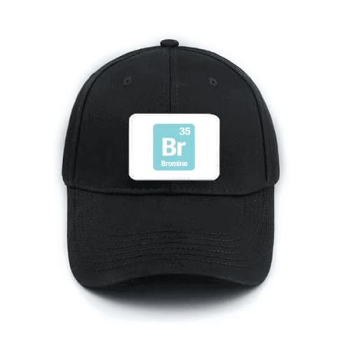 Casquette de baseball réglable contre le soleil avec motif science noir