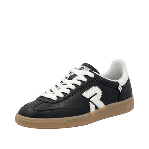 Rieker W2200, Zapatillas Bajas Mujer, Negro, 44 EU