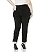 SLIM-SATION Women's Wide Band Pull On Ankle Pant with Tummy Control, 14, Black