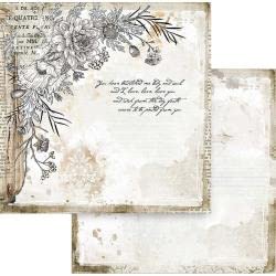 Stamperia Intl, Kft (3Pl) Sbb781 - Album Per Scrapbooking Double-Face In Carta Romantic Journal Corner With Flower, Multicolore, 30,5 X 30,5 Cm