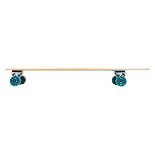 Retrospec Zed Pintail Longboard Skateboard Complete Cruiser | Bamboo & Canadian Maple Wood Cruiser W/Reverse Kingpin Trucks For Commuting, Cruising, Carving & Downhill Riding #TOP4
