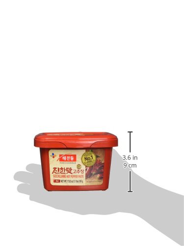 Cj Haechandle Gochujang - Hot Pepper Paste, Korean Traditional Fermented Jang, Made With Red Hot Chili Peppers, Sweet & Spicy Flavor, 1.1 Lb (Pack Of 1) #TOP3