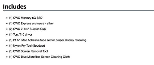 Owc Ssd Upgrade Bundle For 2012-2019 21.5" Imacs, Mercury Electra 1.0Tb 6G Ssd, Express 2.5" Usb 3.0 Hdd Enclosure, Installation Tools And Imac Screen Adhesive Tape Set #TOP4