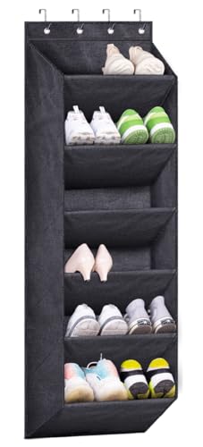 SLEEPING LAMB Shoe Rack for Door with Large Deep Pocket,...