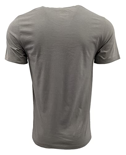 Nike Men's Sportswear Swoosh T-Shirts (Small, Sterling Grey (White Logo))