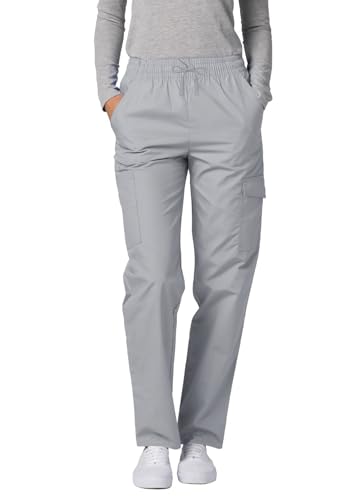 Pantalon cargo médical femme Adar anti-frottement avec ceinture élastique