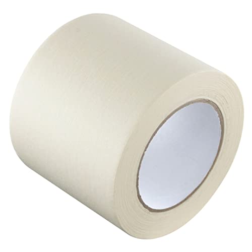 GTSE - Ruban de masquage - Large - 100 mm x 50 m - Pour la protection des surfaces lors de travaux de décoration/peinture - Adhésif sans solvant - 1 rouleau