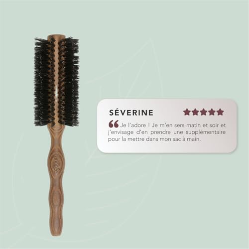 Cepillo de pelo redondo SOFÁ con cerdas 100% puro jabalí para un brillo natural 7