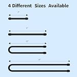 6 Pcs 18 Inch Rubber Twist Ties, SWHDT Heavy Duty Twist Ties with Strong Steel Core Wires Inside, Multi-Function Reusable Cable Ties Used Indoors and Outdoors