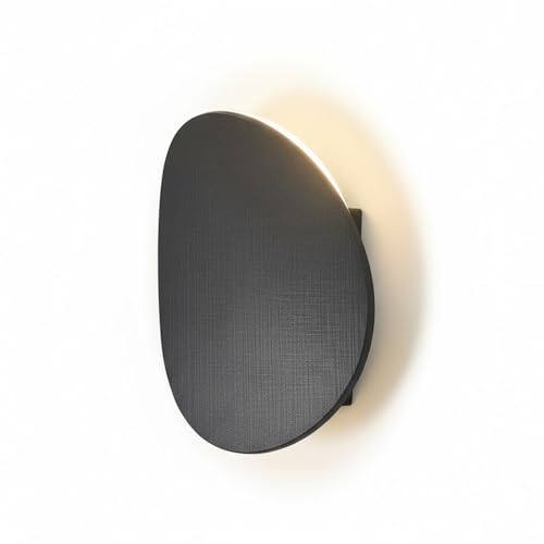 Aplique de pared LED de yeso blanco con diseño nórdico curvo para iluminación ambiental