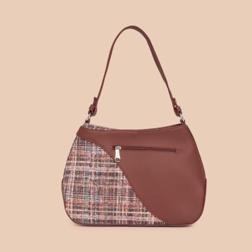 Image of ZOUK Ira Handbag | Stylish Women's Handbag | Luxury Shoulder Bag for Women | Trendy | Fancy Ladies Handbags | Small Purse for Events | Water-Resistant