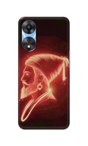 Image of Plastic Printfidaa Printed Hard Back Cover Case For Oppo A78 5G Back Cover (Chatrapati Shivaji Maharaj) -112, Multi