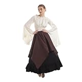 NSPSTT Women Medieval Costume Renaissance Dress Women Victorian Ball Gown Gothic Pirate Costume