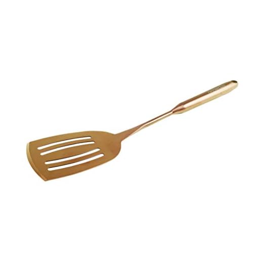 Kenmore PA-20190B Titanium Coated Stainless Steel Grill Spatula, Rose Gold