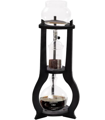 Cafetera de Goteo para café frío, cafetera de Goteo para café Helado con Capacidad de 800 ml, cafetera de Goteo Lento para café frío, cafetera portátil para café frío, para cafeterías domést