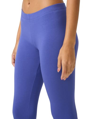 No Nonsense Women's Leggings - Soft Cotton Feel, Comfortable & Perfect for Layering, Gentle Elastic Waistband, Royal Blue, 2X - Thumbnail 4