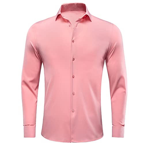 Chemise en soie à manches longues pour homme unie CY-1055 XXL