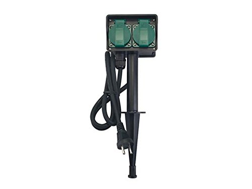 Buitenstopcontact 2 Voudig Met Timer IP44 Incl. 3 Meter Lange Kabel Buitenstopcontact 2 Voudig Met Timer IP44 Incl. 3 Meter Lange Kabel