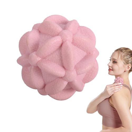 Samuliy Rodillo de bola de masaje | Rodillo de masaje de pies - Bolas de masaje miofascial con textura de flor, masajeador de pies y rodillo para alivio, entrenador de arco de pies plantar, dolor