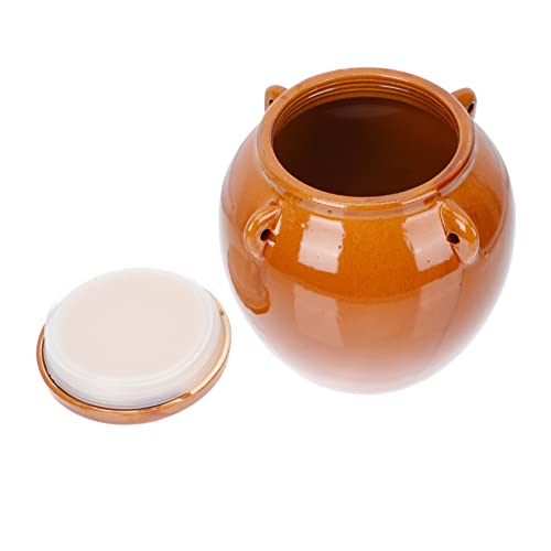 DINHEAROM 1Pieza Cerámica Vintage Para Almacenamiento Para Encurtidos y Comida Capacidad Para Cocina y Conservación