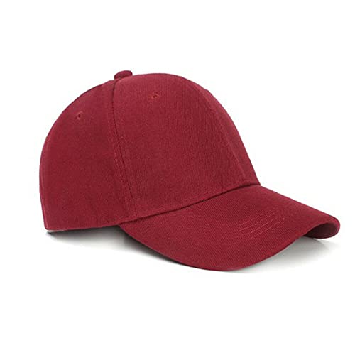 Boolavard   Gorra de béisbol, talla ajustable, para entrenamiento en carrera y actividades al aire libre en todas las estaciones, rojo intenso, Talla única