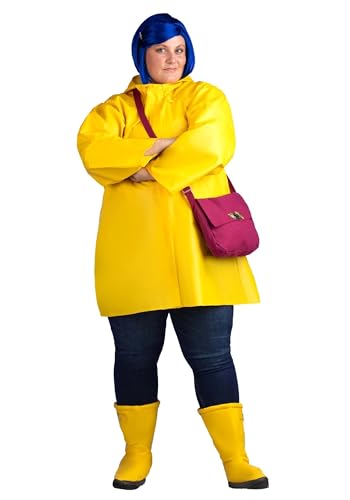 Déguisement Coraline grande taille 1X pour adulte costume de film